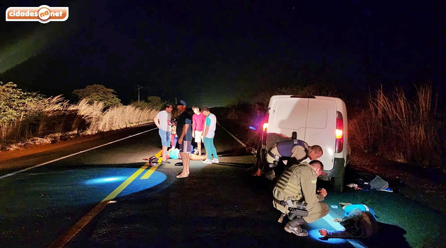 Grave acidente deixa duas vítimas em estado grave no entroncamento das BRs-020 e 316