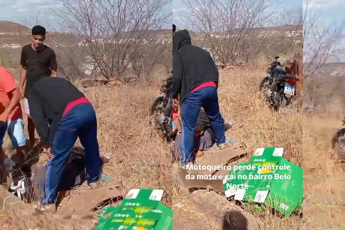 Motociclista sofre acidente próximo ao bairro Belo Norte, em Picos