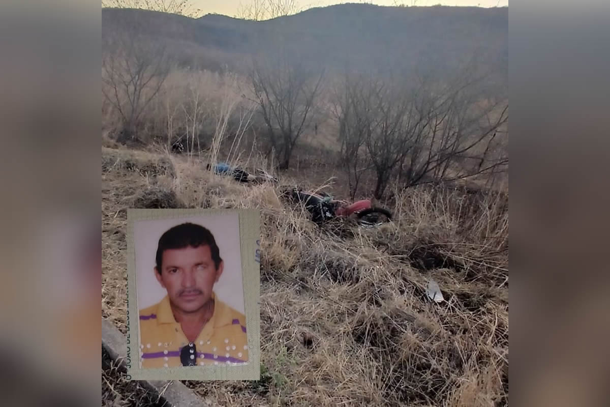 Motociclista morre em acidente na zona rural de Aroeiras do Itaim