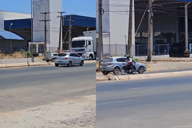 Vídeo mostra veículo na contramão em trecho movimentado da BR-316, em Picos