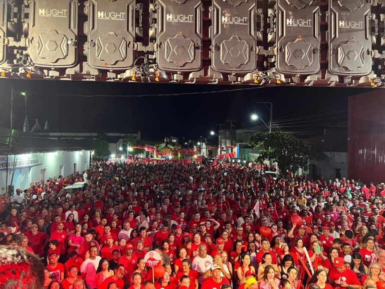 Carreata e comício reúnem multidão em apoio a Erivaldo Lopes e Giovan Sousa em Santo Antônio de Lisboa