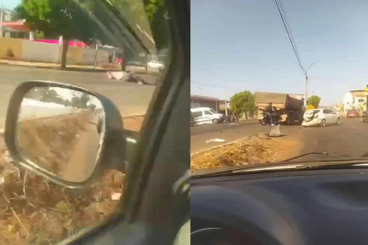 Em Picos, motociclista fica gravemente ferido em acidente envolvendo três veículos na BR 316