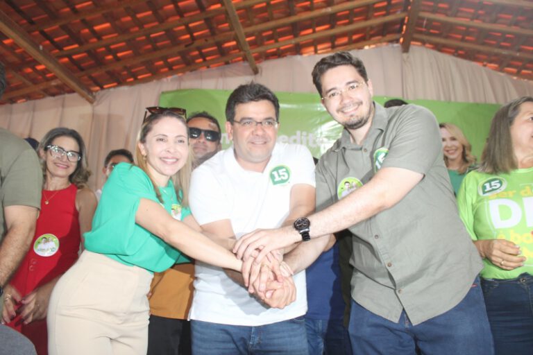 Governador Rafael Fonteles declara apoio as candidaturas de Abimael e Renata Belo em Dom Expedito Lopes