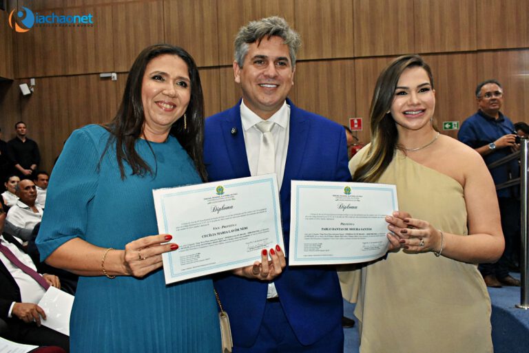 Pablo Santos e Xandú Néri são diplomados pela Justiça Eleitoral; veja fotos