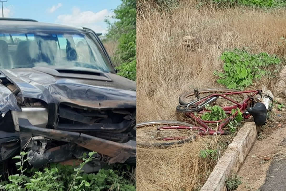 Idoso morre após ser atropelado por caminhonete na zona rural de Itainópolis