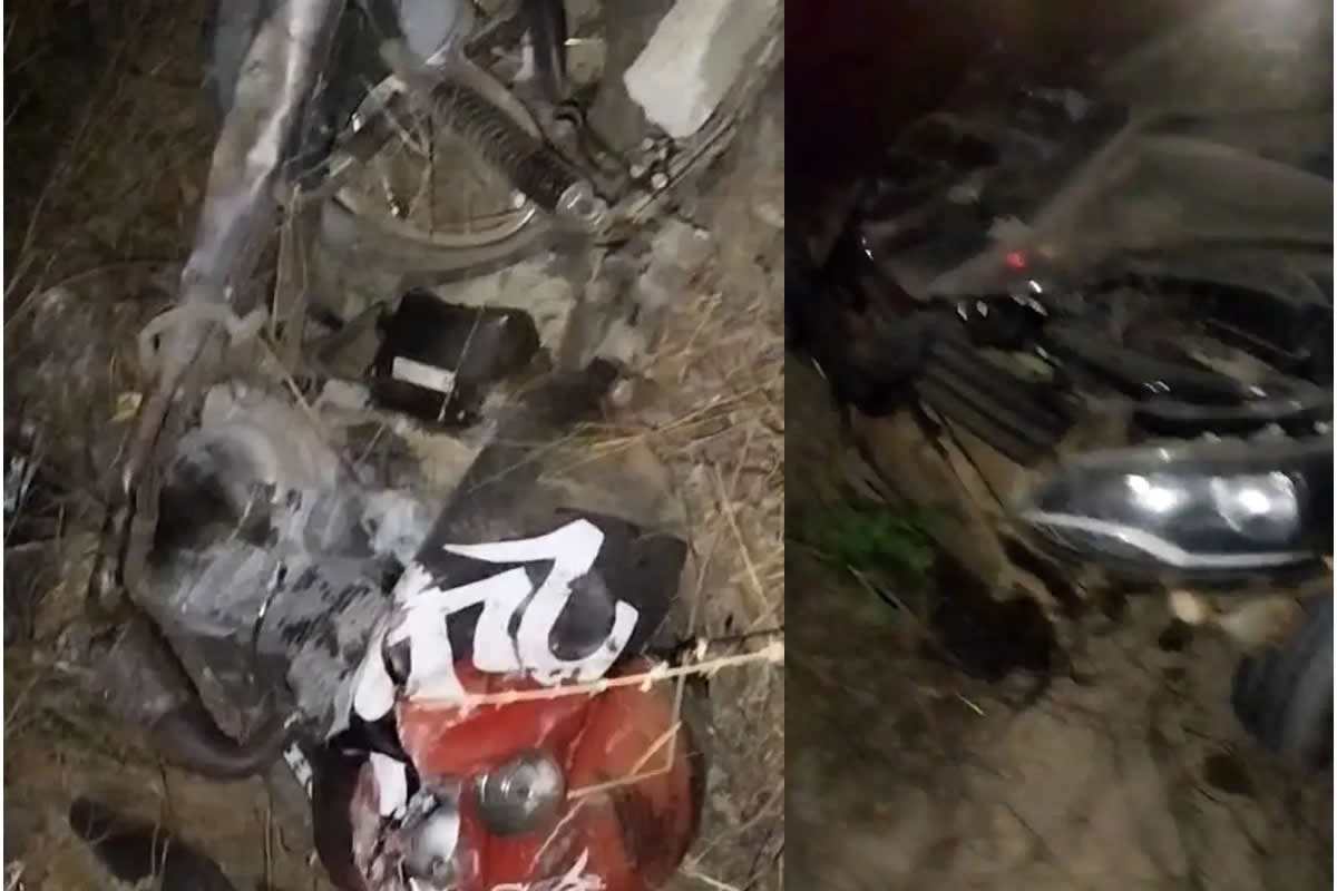 Grave acidente na PI-228, em Francisco Santos, deixa três jovens gravemente feridos