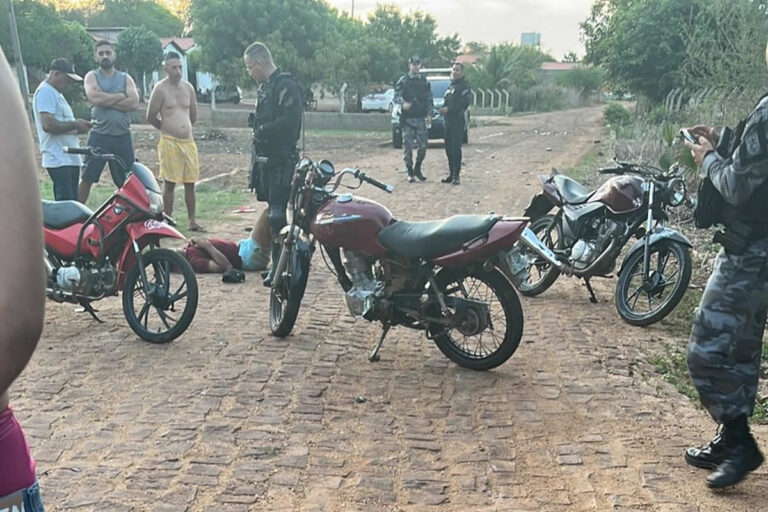 Operação policial surpreende motociclistas em “rolezinho” na zona rural de Picos; colisões deixam feridos