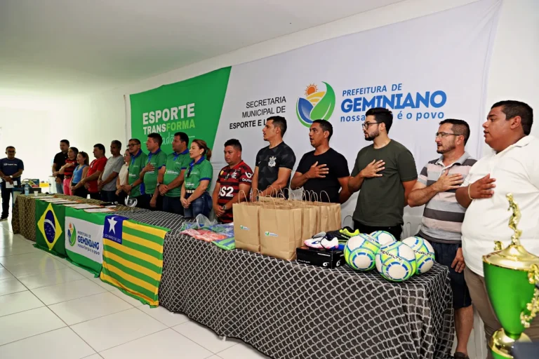 Prefeitura de Geminiano anuncia torneio de futebol em comemoração ao aniversário do município