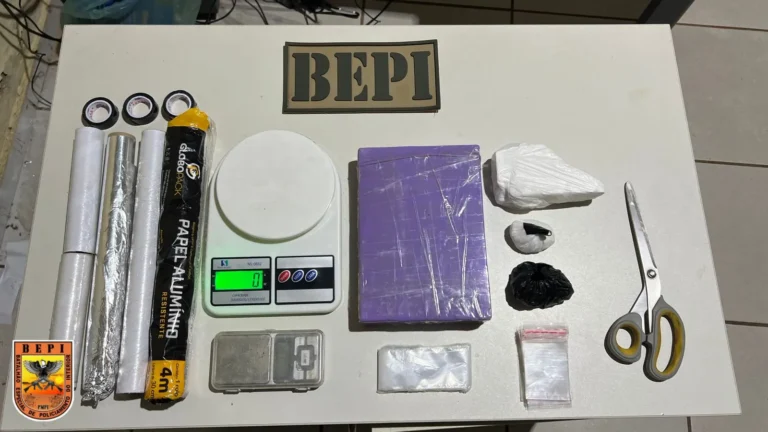 Polícia Militar apreende mais de 1 kg de pasta base de cocaína em Picos