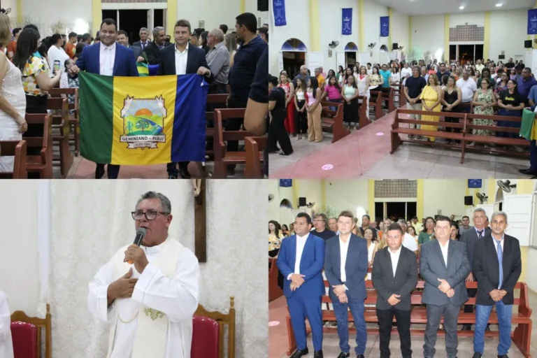 Missa em Ação de Graças celebra posse de Jaillson Campos e Galego de Paster em Geminiano; veja fotos!