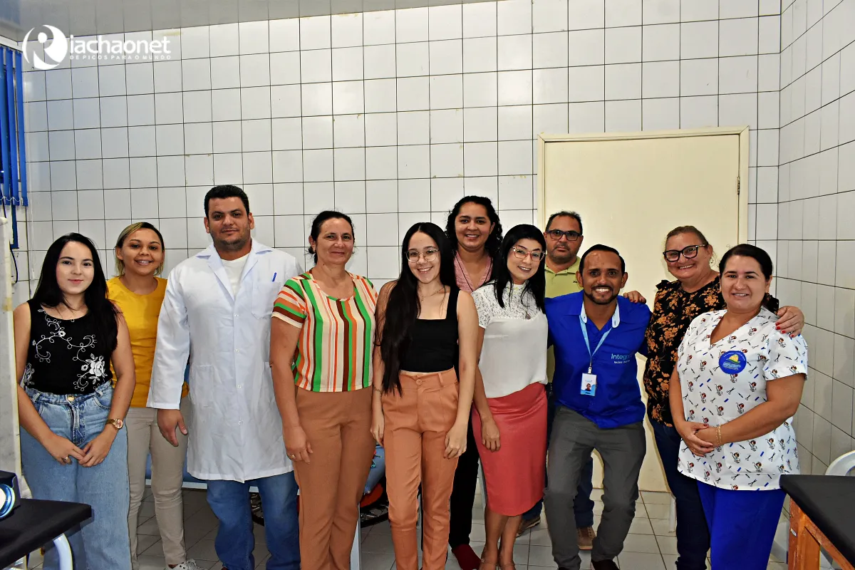 Profissionais de saúde da Unidade Mista de Saúde de Santo Antônio de Lisboa participam de treinamento sobre o Piauí Saúde Digital