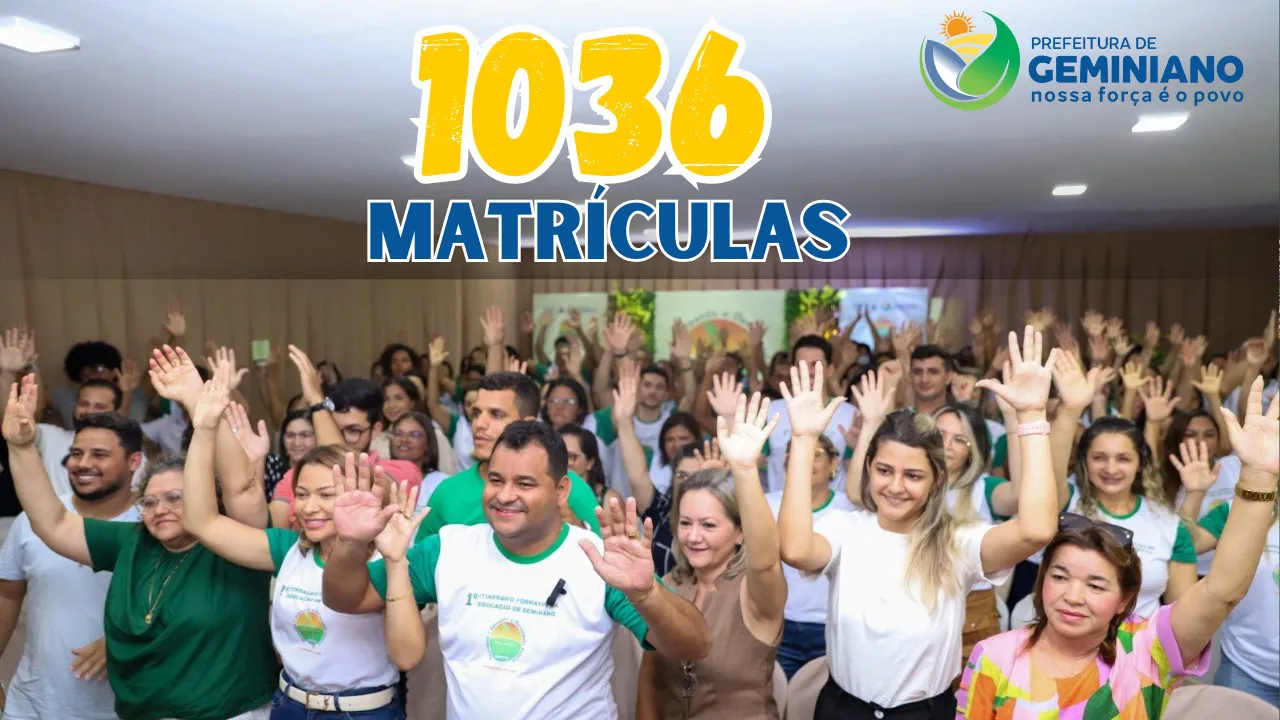 Matrículas na Rede Municipal de Geminiano crescem e reafirmam confiança na nova gestão