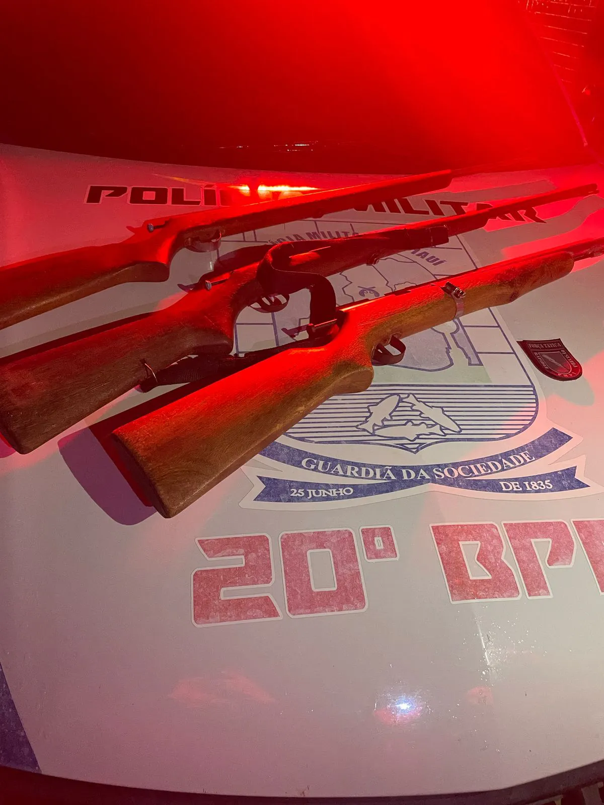 Polícia Militar apreende armas de fogo em zona rural de Jaicós