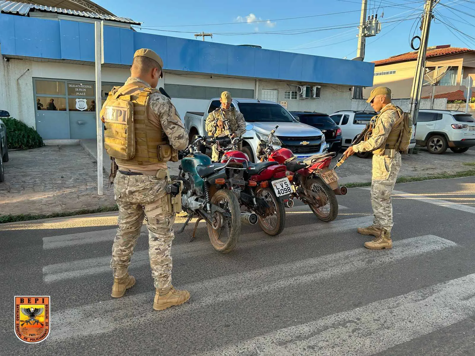BEPI prende dois homens por furto qualificado e recupera motocicletas em São João da Canabrava