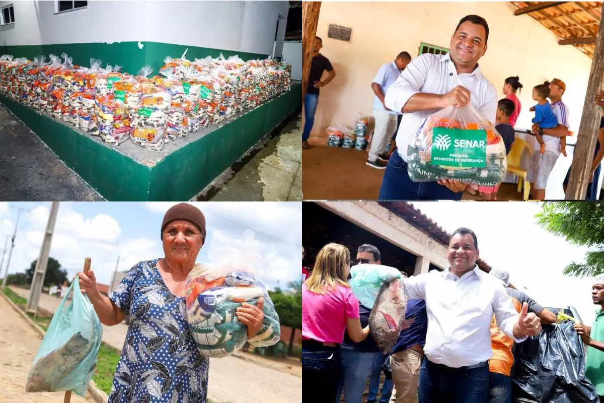 Prefeitura de Geminiano distribui mais de 30 mil quilos de cestas básicas e peixes em alusão à Semana Santa