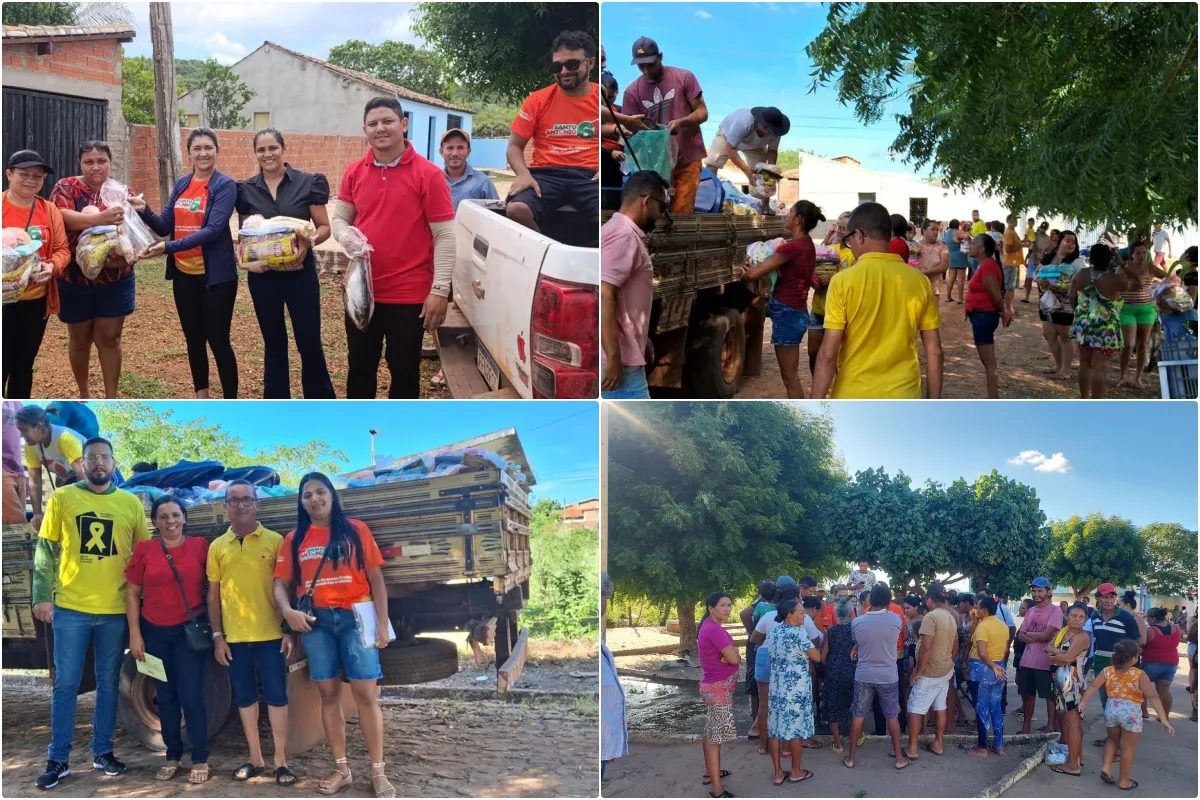 Prefeitura de Santo Antônio de Lisboa realiza distribuição de peixes e cestas básicas durante a Semana Santa