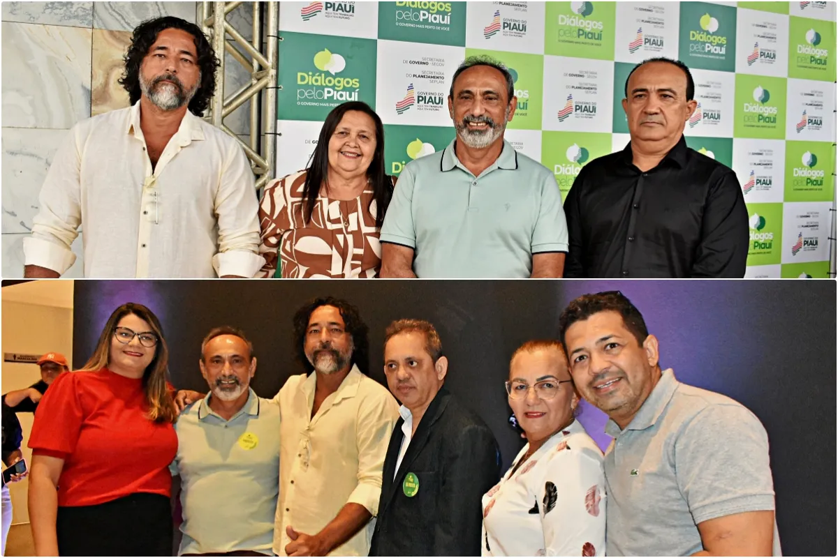 Prefeito Erivaldo Lopes e comitiva de Santo Antônio de Lisboa participam de plenária com o governador no Diálogos pelo Piauí