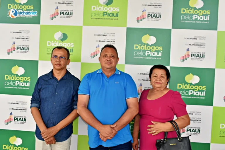 Prefeito Miguel Rodrigues e comitiva de Itainópolis participam de plenária com Rafael Fonteles no Diálogos pelo Piauí