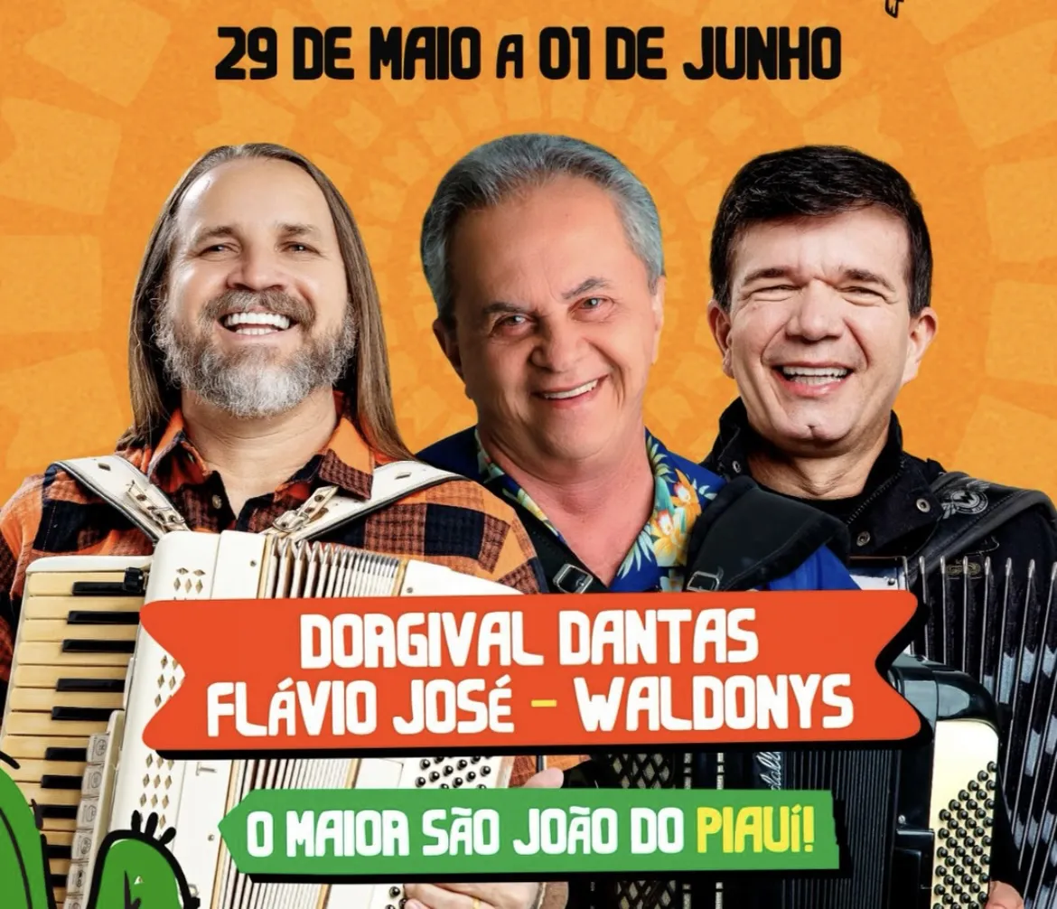 Prefeito Dr. Pablo Santos confirma Encontro das Sanfonas com Dorgival Dantas, Flávio José e Waldonys em apresentação conjunta no Picos Cidade Junina