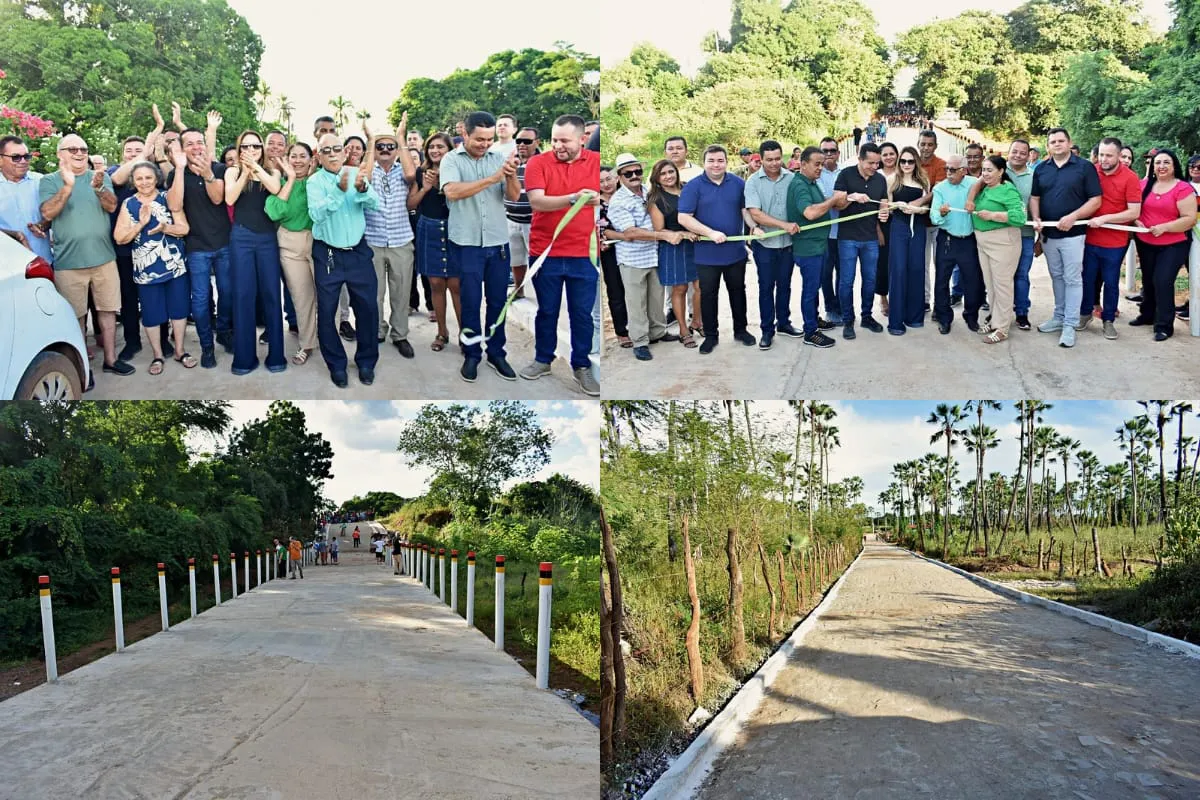 Prefeito Naerton Moura inaugura ponte e calçamento e melhora mobilidade urbana em Sussuapara