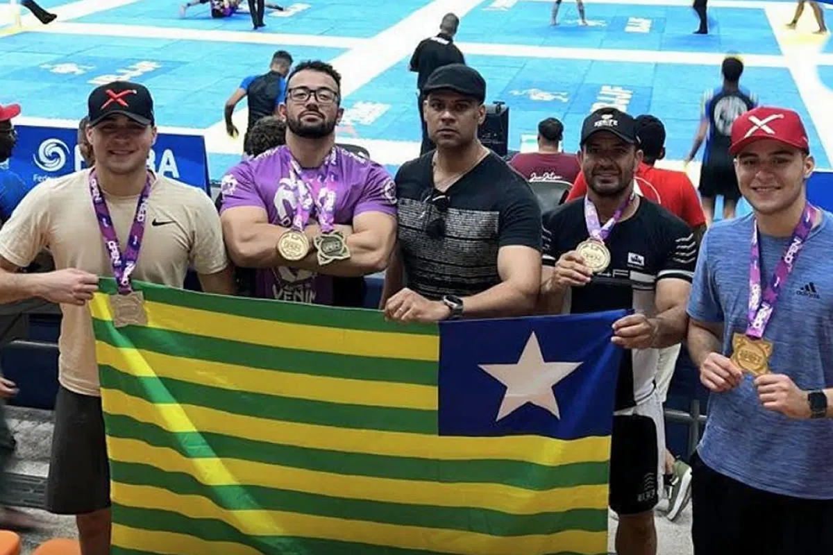Atletas de Picos conquistam sete medalhas em competição internacional de jiu-jítsu na Bahia