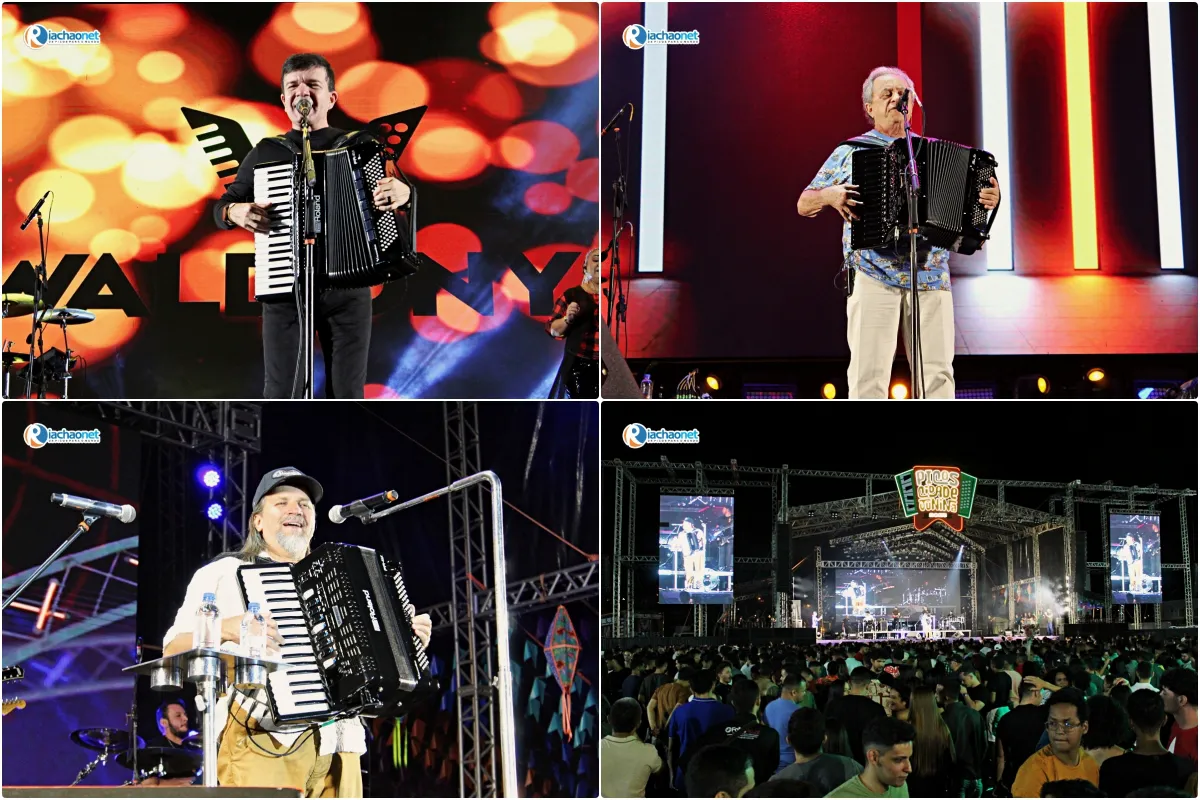 Shows de Trio Xaxado, Nonato Costa, Waldonys, Flávio José e Dorgival Dantas abrem o Picos Cidade Junina; veja fotos