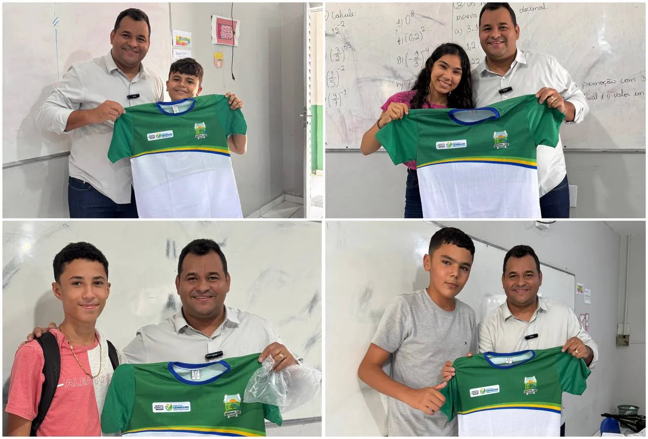 Prefeito Jaillson Campos inicia entrega de uniformes escolares para alunos da rede municipal de Geminiano