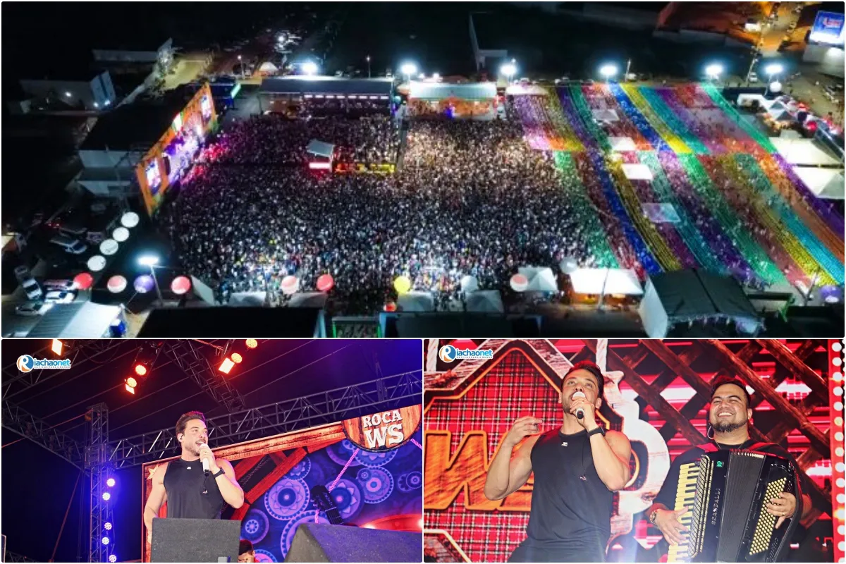Multidão prestigia show de Wesley Safadão no encerramento do Picos Cidade Junina; veja fotos