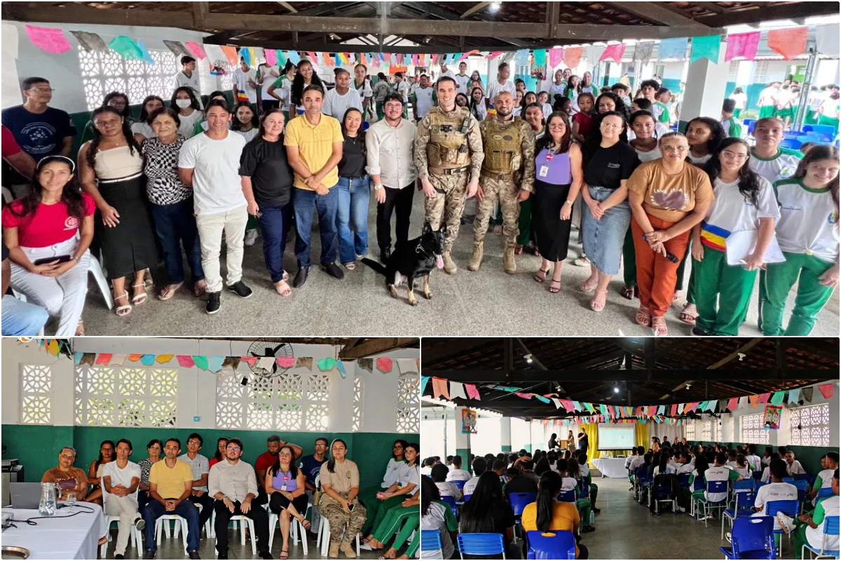 Secretaria de Segurança Pública realiza ações de prevenção à violência e cidadania a escola de Ipiranga do Piauí; veja fotos