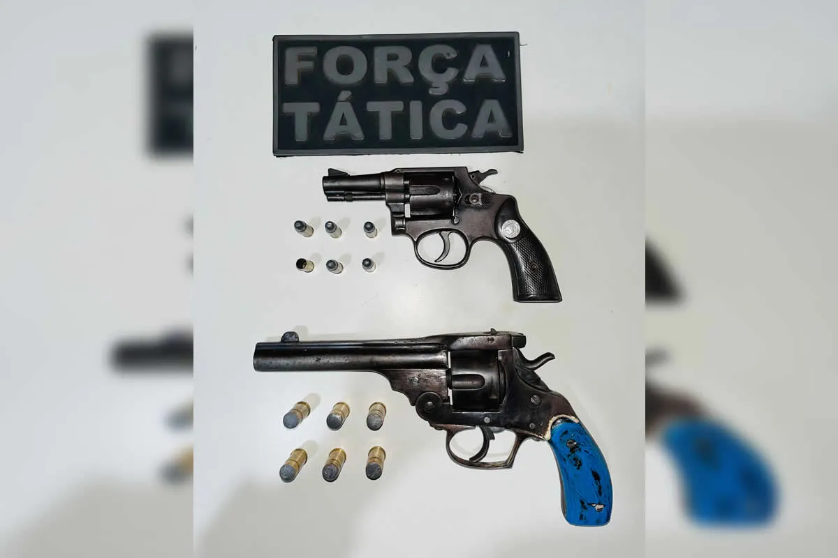 Polícia Militar apreende armas de fogo no bairro Cidade de Deus, em Picos