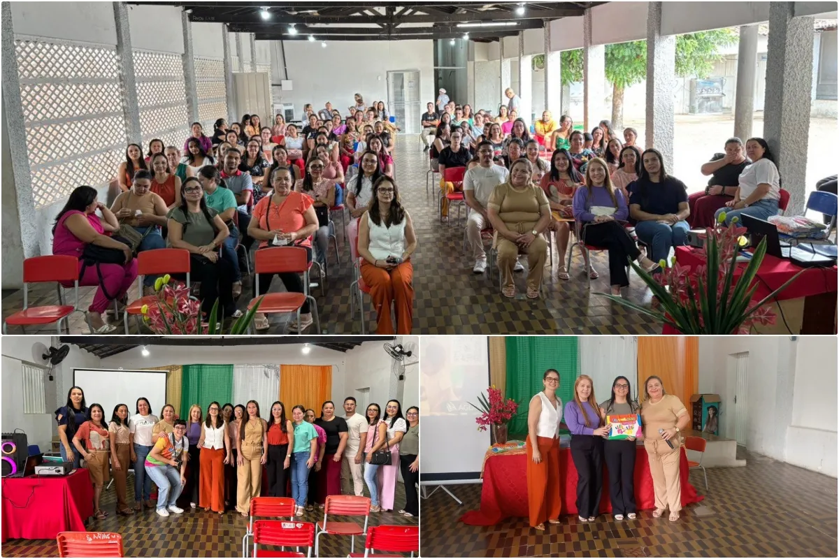 Secretaria de Educação de Santo Antônio de Lisboa entrega material de inclusão durante formação; veja fotos