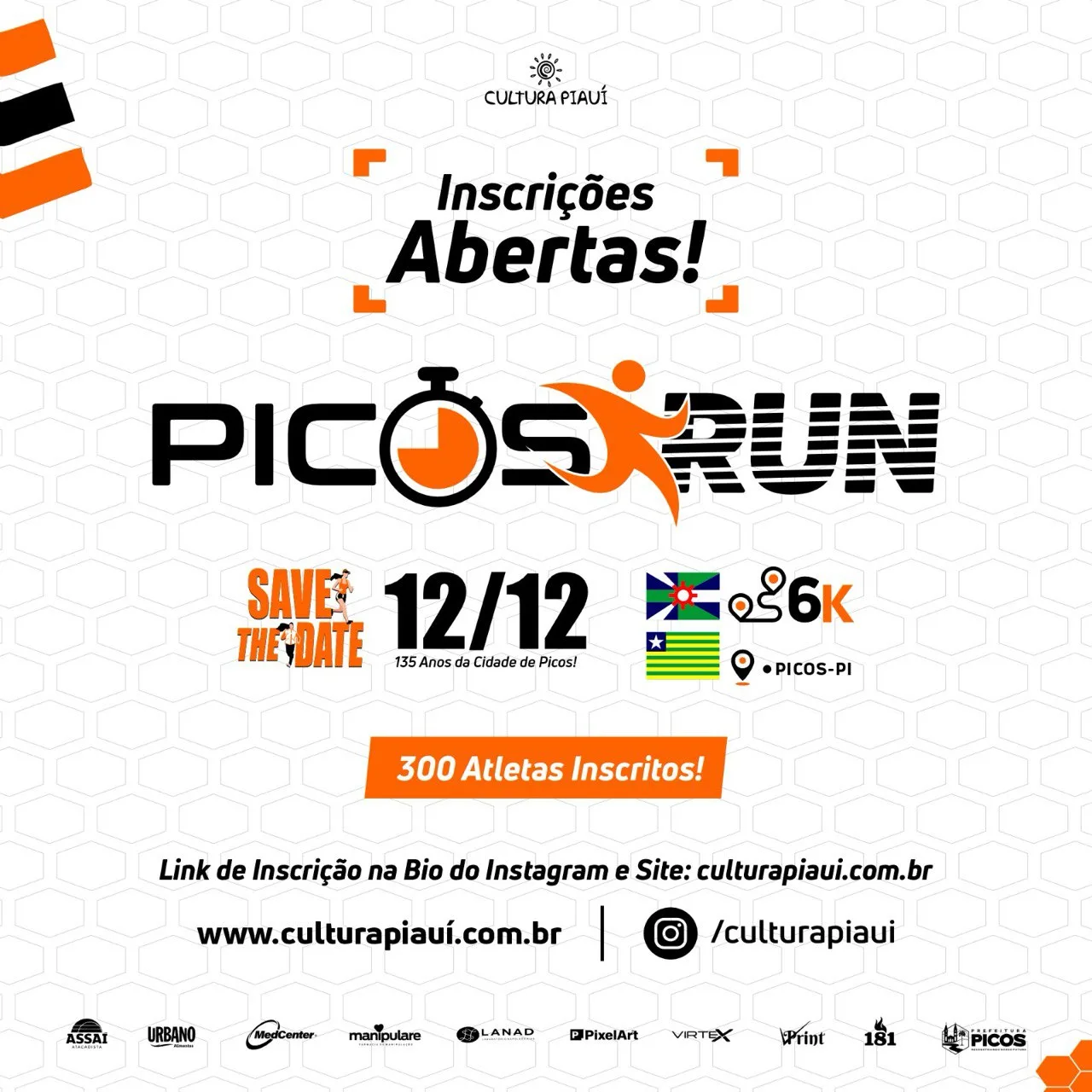 Inscrições abertas para a 3ª Edição da Picos Run