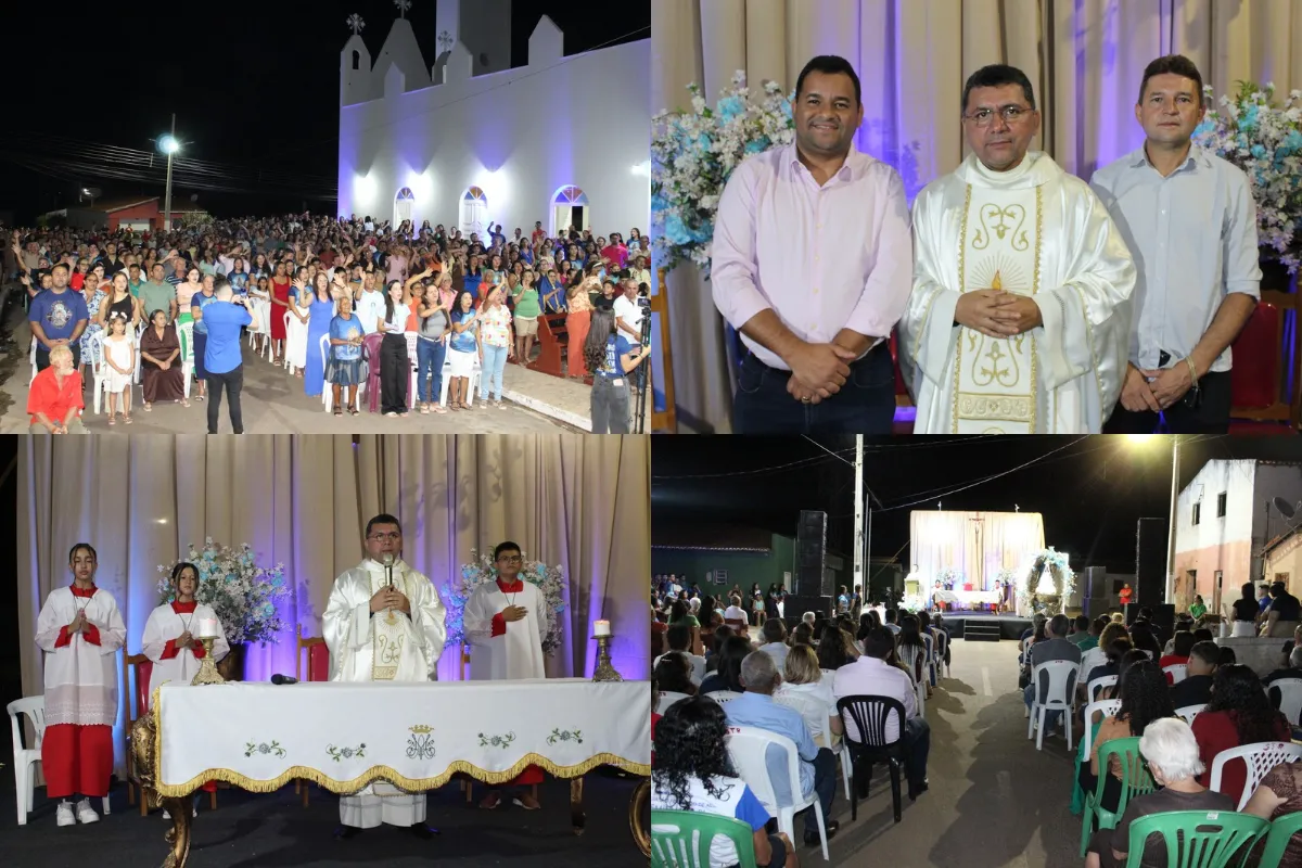 Missa de encerramento dos festejos de Nossa Senhora Aparecida reúne grande número de fiéis e celebra fé em Geminiano