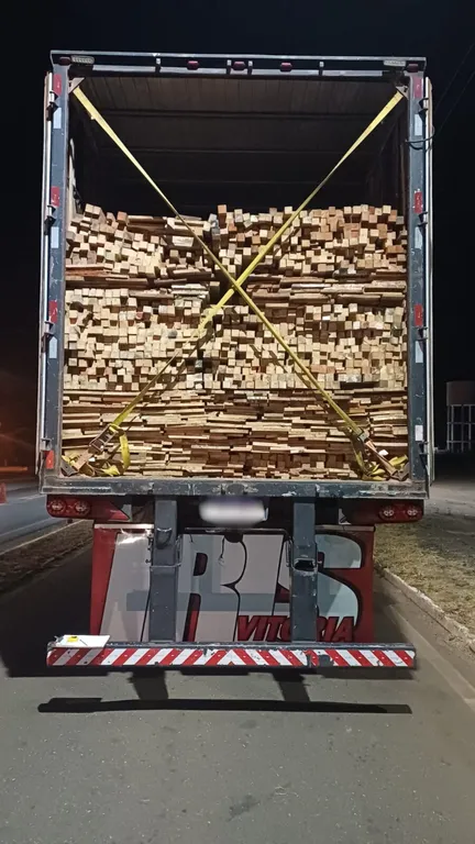 PRF apreende 48 m³ de madeira transportada ilegalmente em Picos