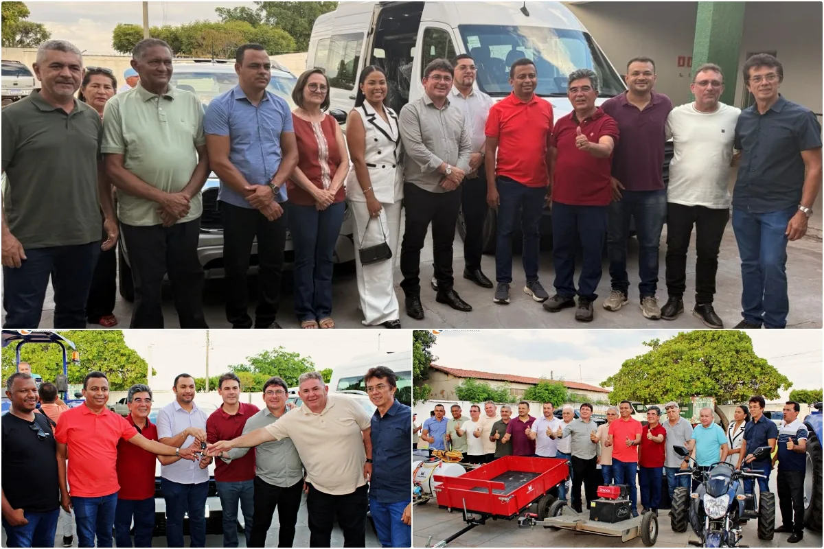 Prefeito Elvis Ramos e deputados entregam veículos e equipamentos no 63º aniversário de Ipiranga do Piauí