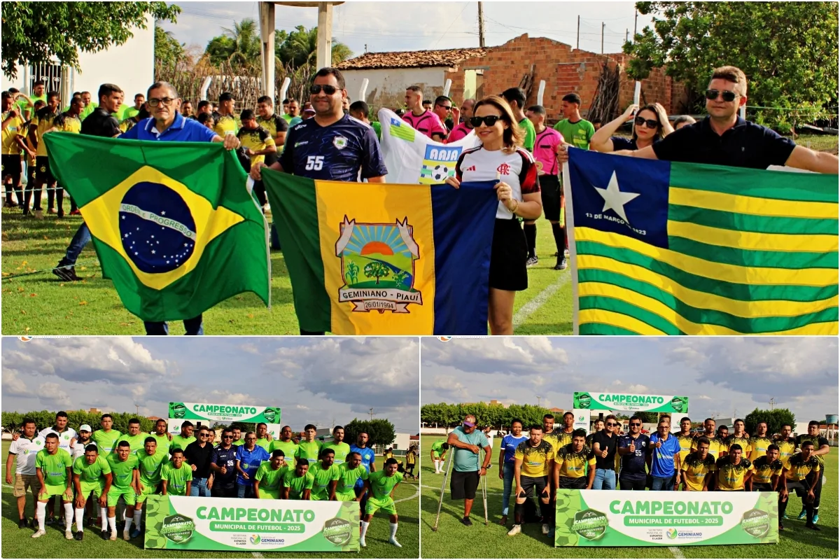 Prefeitura de Geminiano dá início ao Campeonato Municipal de Futebol Amador; competição conta com R$ 30 mil em premiação; veja fotos