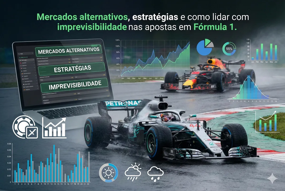 Mercados alternativos, estratégias e como lidar com imprevisibilidade nas apostas em Fórmula 1