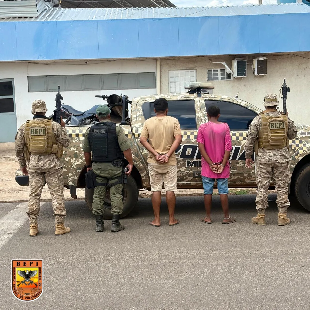 Polícia Militar  prende três suspeitos de latrocínio e apreende motocicleta usada no crime em Francisco Santos