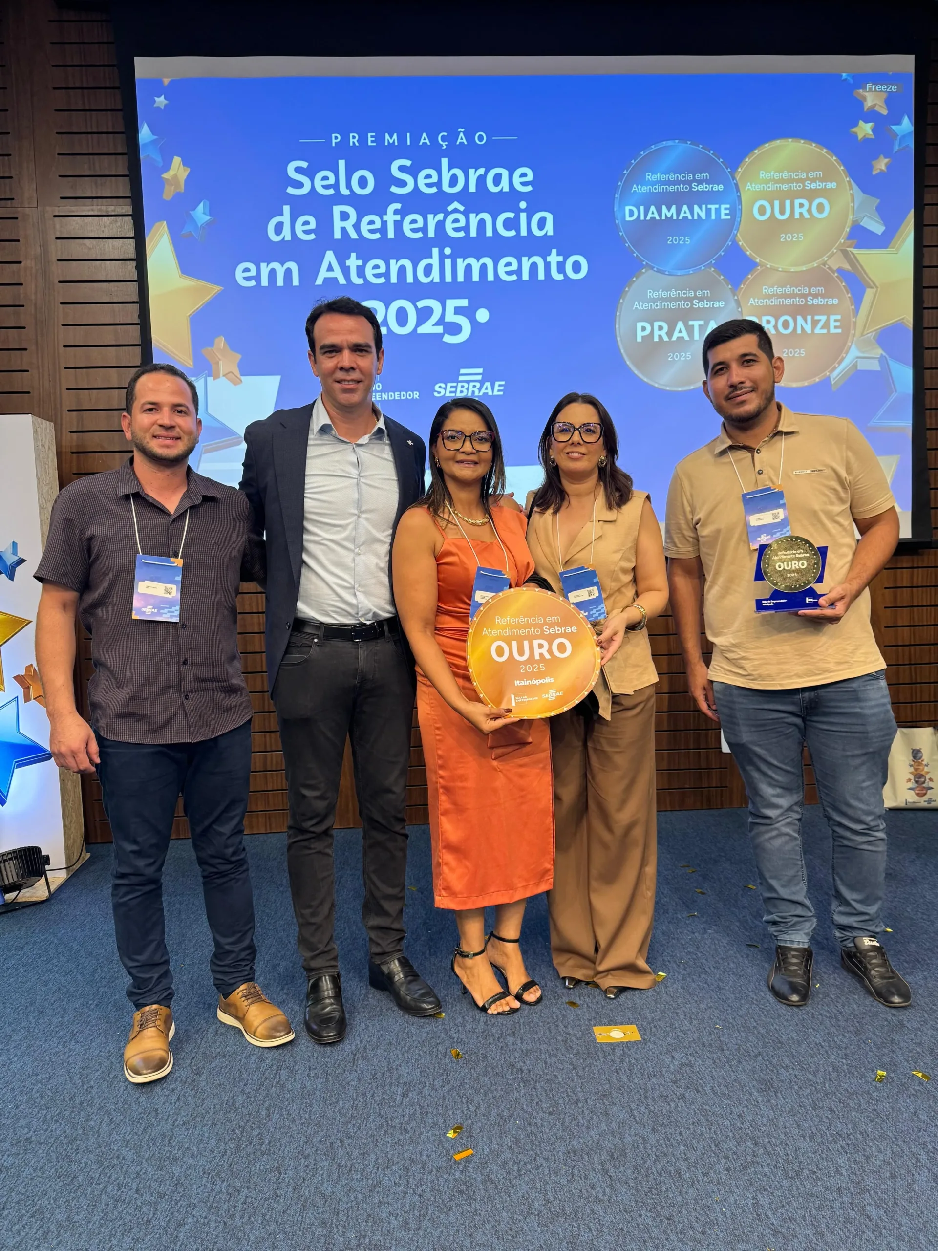 Itainópolis conquista Selo Ouro Sebrae de Referência em Atendimento 2025