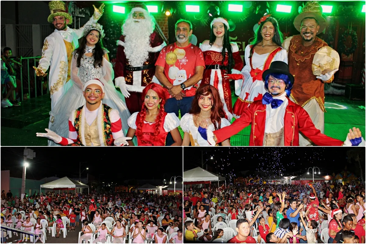 Prefeitura de Santo Antônio de Lisboa realiza grande Espetáculo de Natal com participação de mais de 1.500 crianças