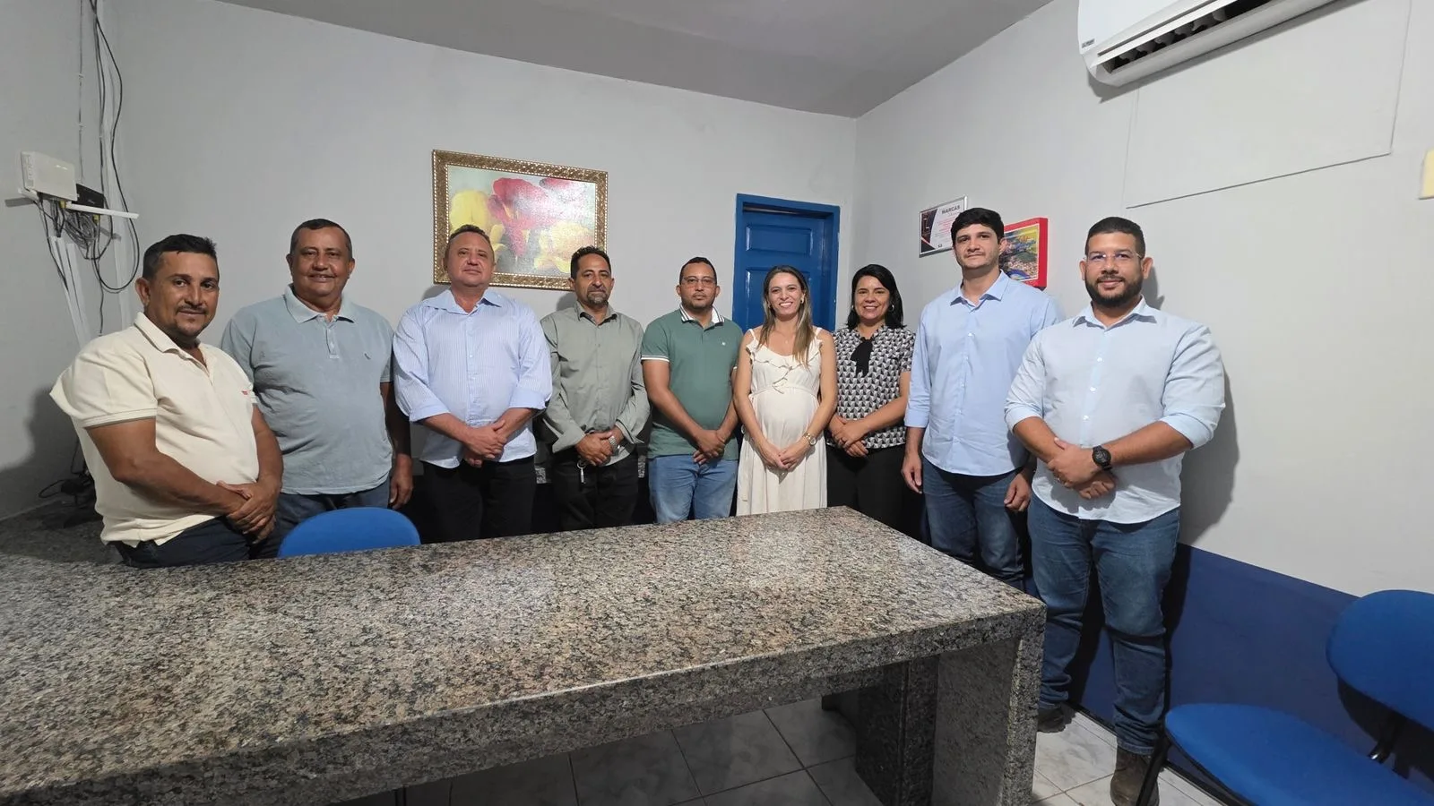 Prefeito Miguel Rodrigues se reúne com representantes da Águas do Piauí em Itainópolis