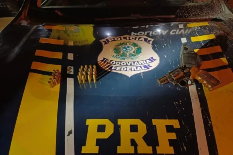 PRF prende motorista por porte ilegal de arma durante fiscalização na BR-316, em Valença do Piauí