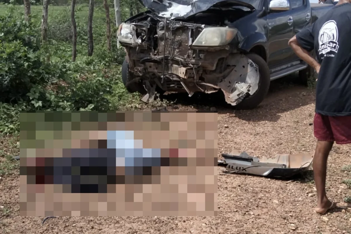 Colisão frontal envolvendo irmãos, provoca morte de motociclista na PI-245, em Geminiano