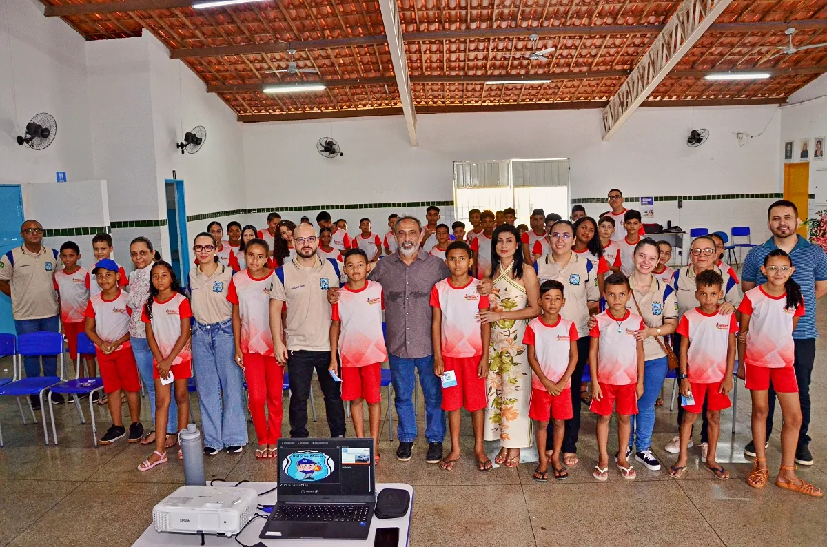 Prefeitura de Santo Antônio de Lisboa realiza aula inaugural do Pelotão Mirim em parceria com a Polícia Militar