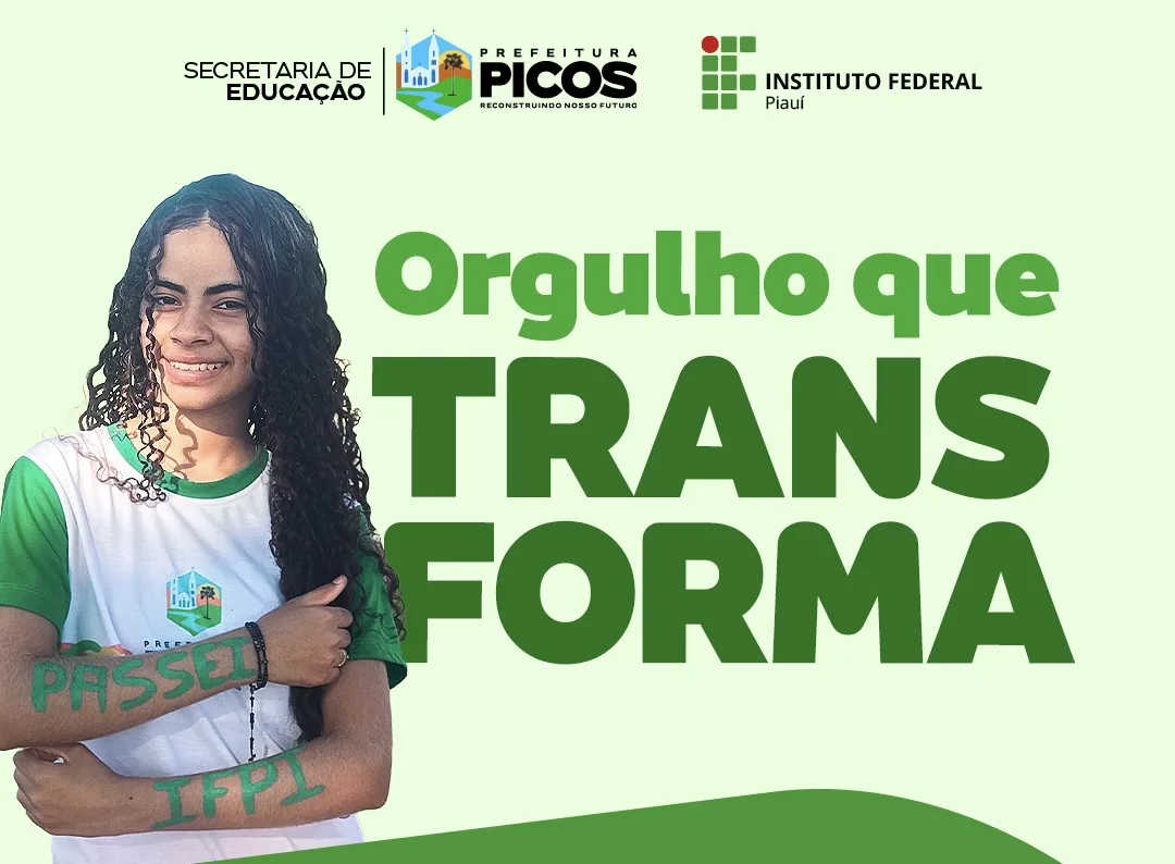 Alunos da rede municipal são aprovados em teste seletivo do IFPI