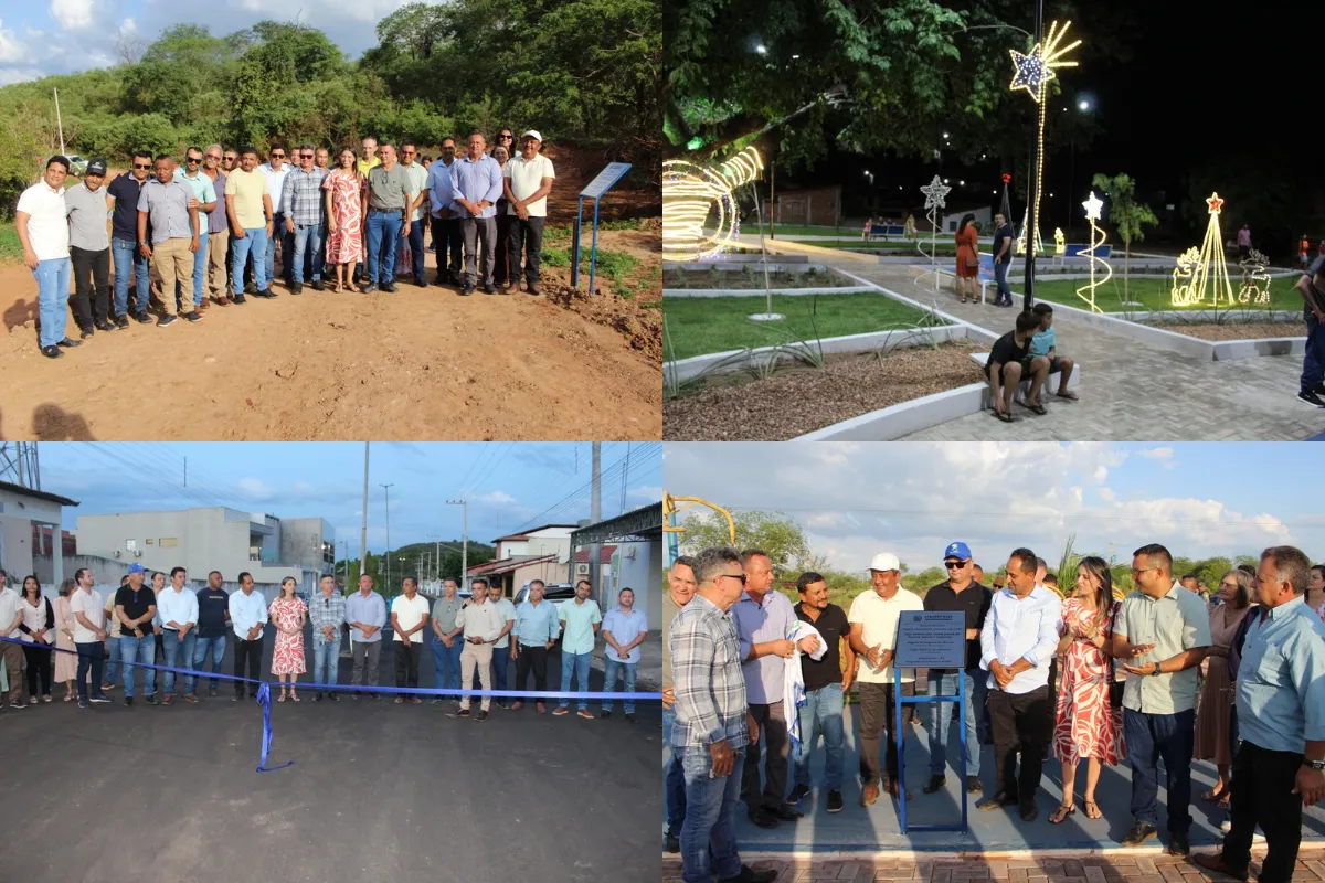 Prefeito Miguel Rodrigues inaugura série de obras na zona urbana e zona rural de Itainópolis