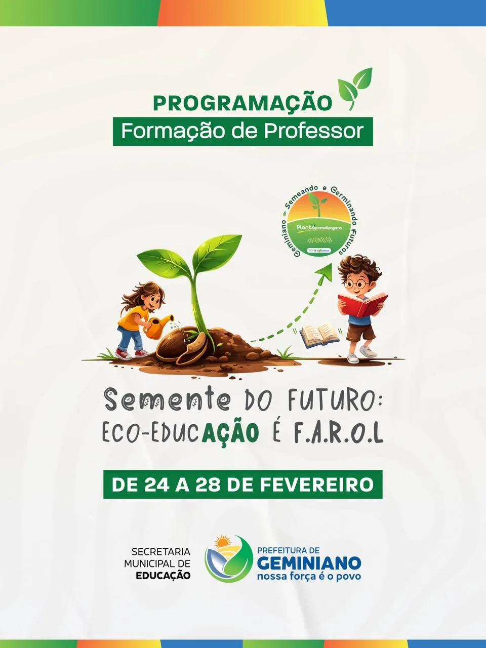 Geminiano promove Semana Pedagógica 2026 com foco em Eco-Educação e Sustentabilidade