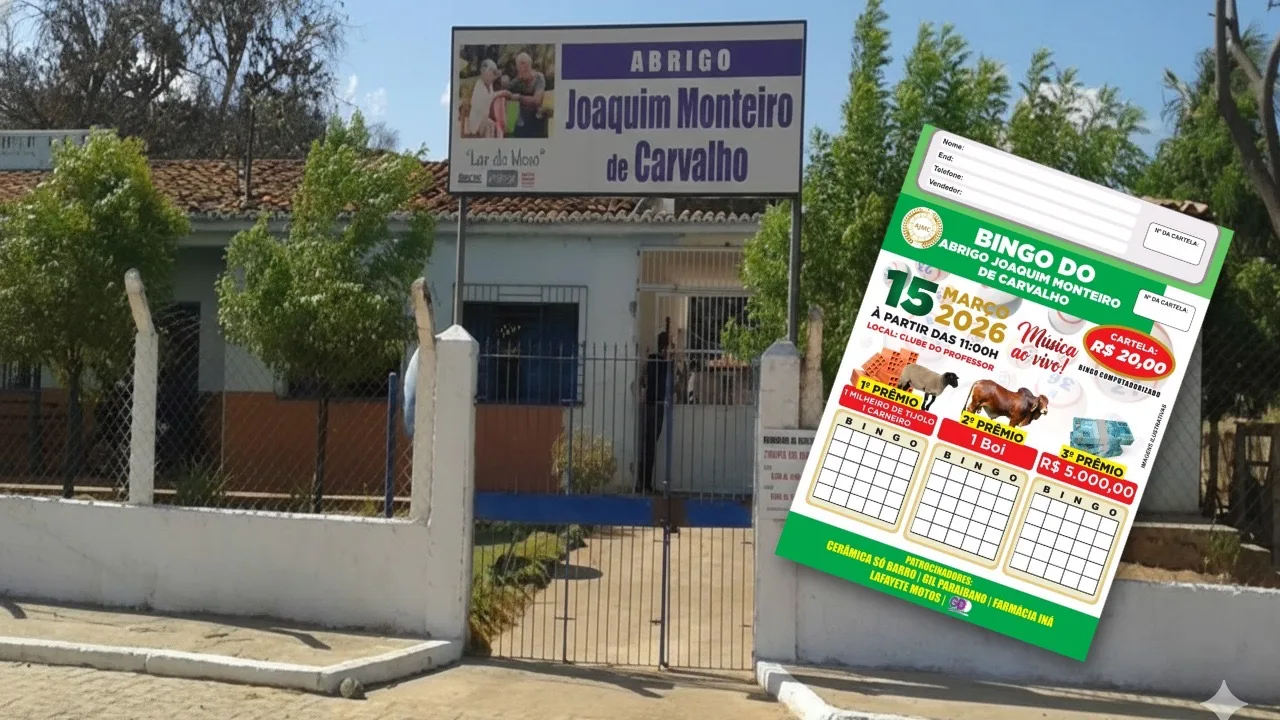 Sua solidariedade vale prêmios: Participe do Grande Bingo em prol do Abrigo Joaquim Monteiro de Carvalho