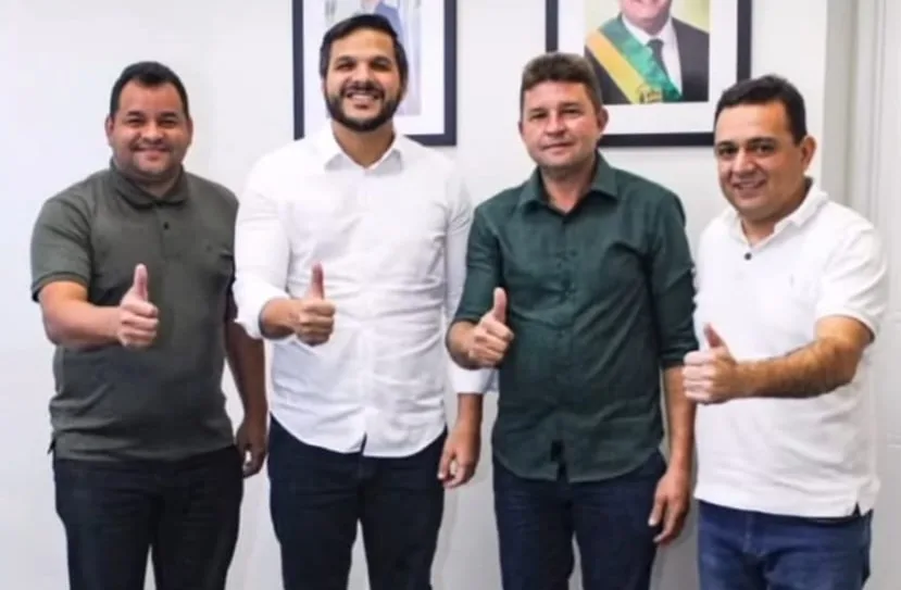 Prefeito Jaillson Campos articula investimentos para Geminiano em reunião com Washington Bandeira