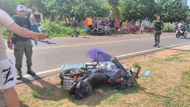 Pedestre morre após ser atropelado por motocicleta em estrada de acesso a Santana do Piauí